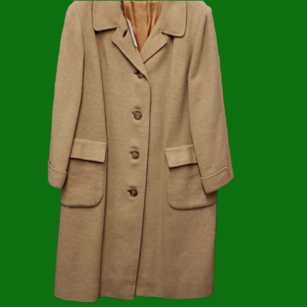 Vintage Carol Brent tan trench coat xl